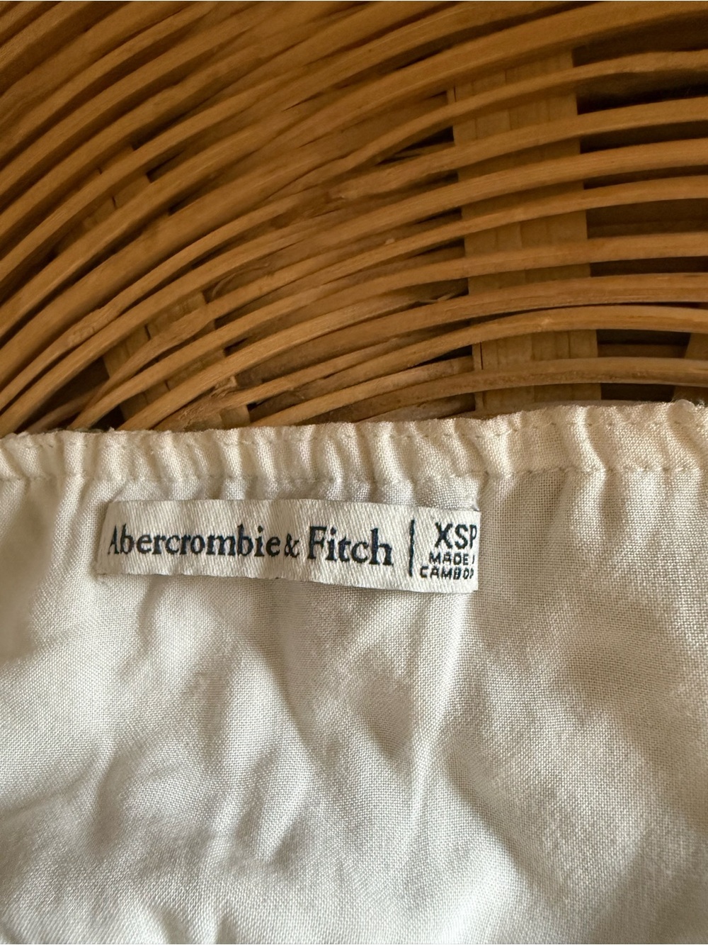 Abercrombie & Fitch Olive and White Cutout Maxi Dress - Picture 4 of 4